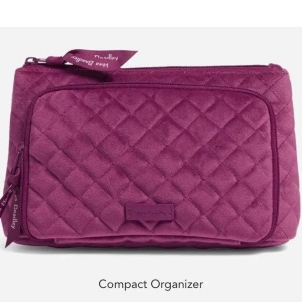 New Vera Bradley Compact Organizer Makeup Bag